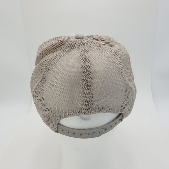 Algoma Central Railway Vintage Grey Trucker Snap Back Hat Cap Mesh Foam - Picture 6 of 11